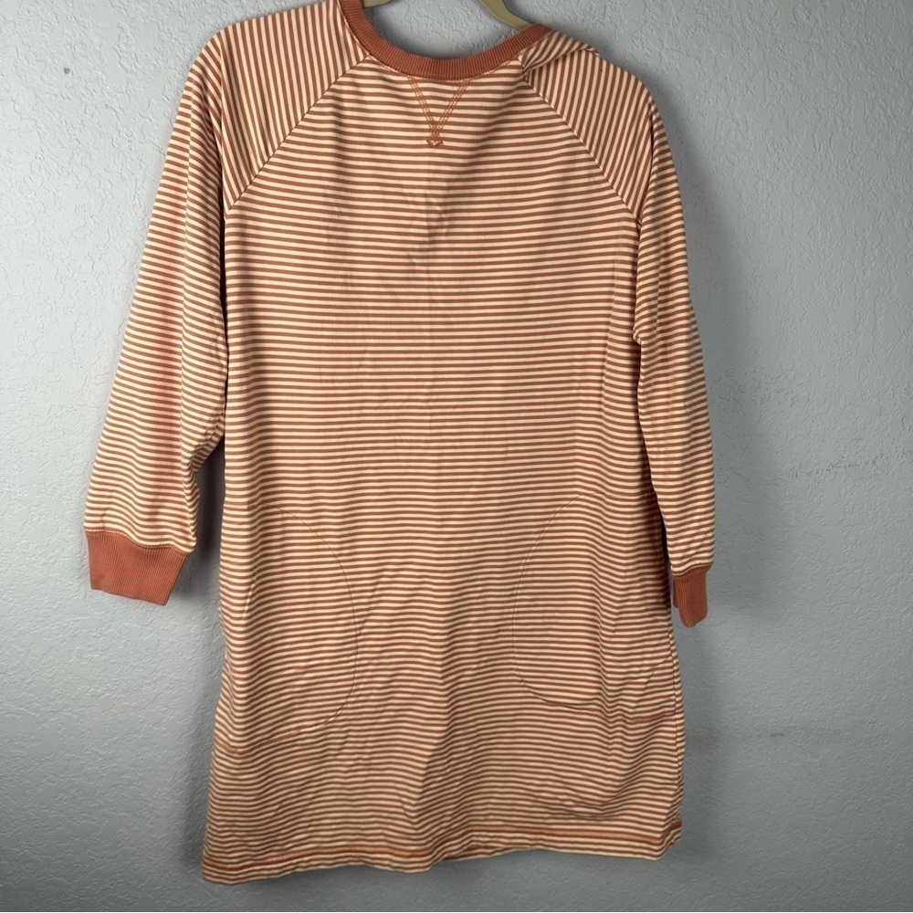 Garnet Hill Striped Daydream Sweatshirt Dress Size M Gown